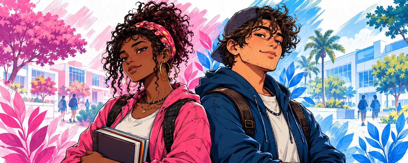 Conhecimento que Cuida: personagens das campanhas Rosa e Azul